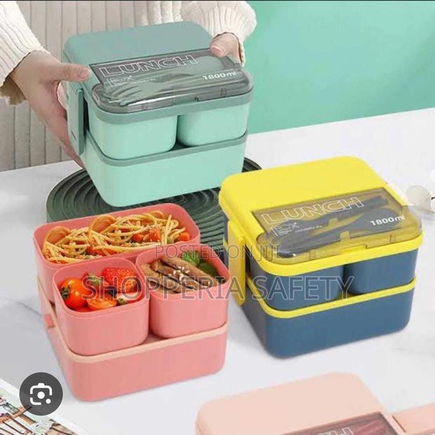 *1800ml 2 Layer Compartment Lunch Box