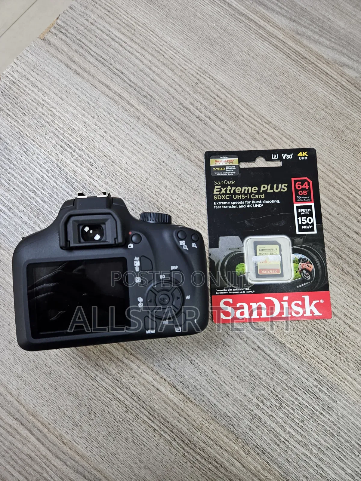 Canon 4000d (Body) With 64gb Card