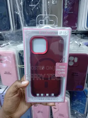 iPhone 15 Maroon Protective High-Quality Acrylic Case