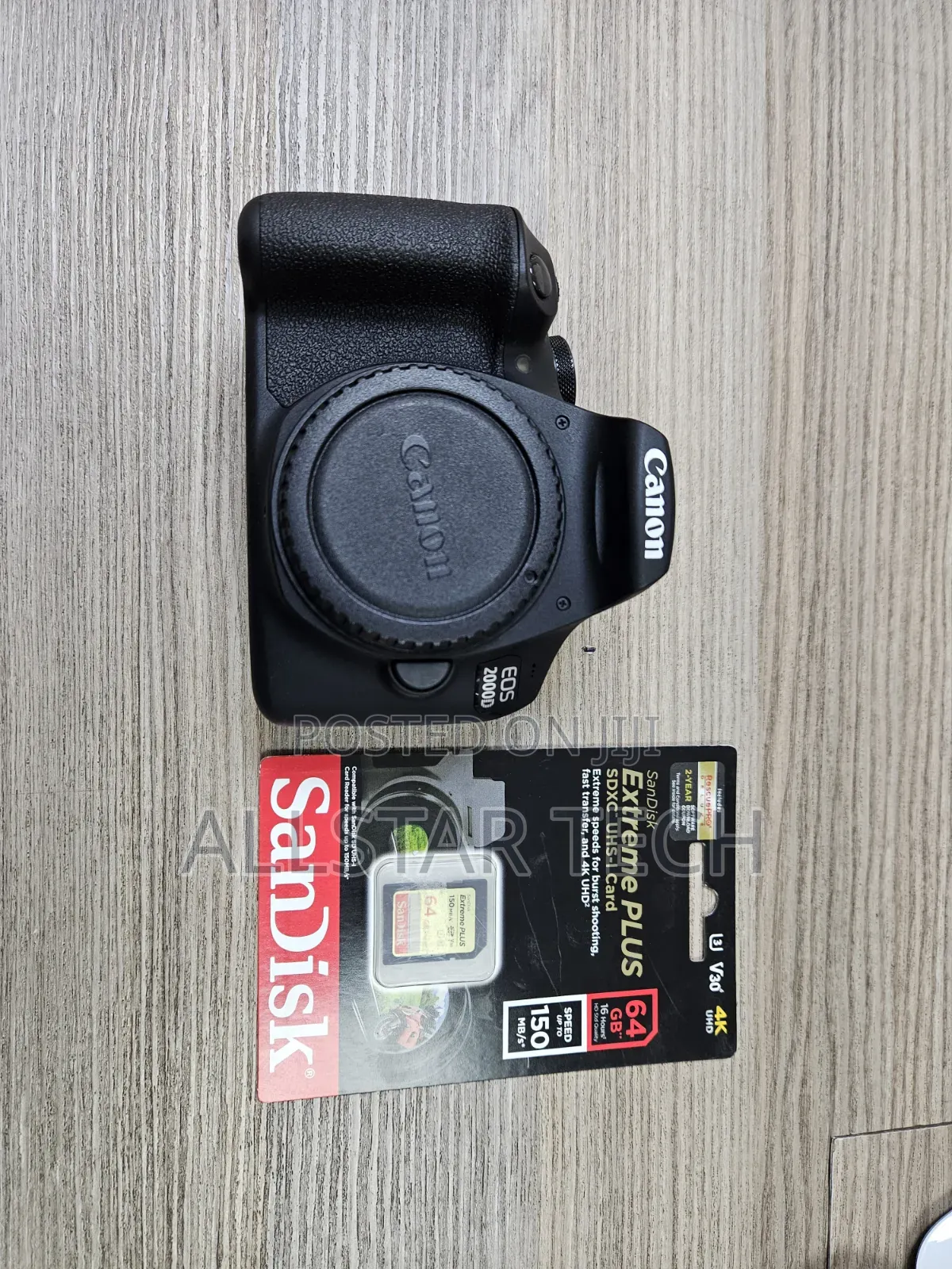 Canon Eos 2000d (Body) With 64gb Card