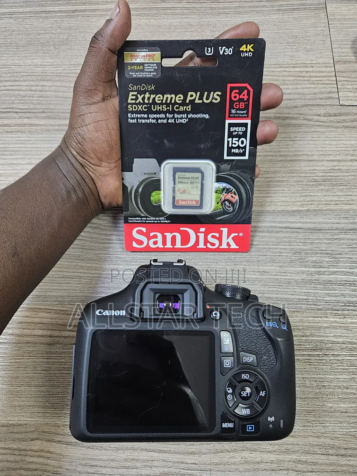 Canon Eos 2000d (Body) With 64gb Card
