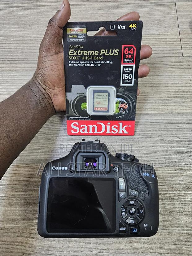 Canon Eos 2000d (Body) With 64gb Card - thumbnail 4
