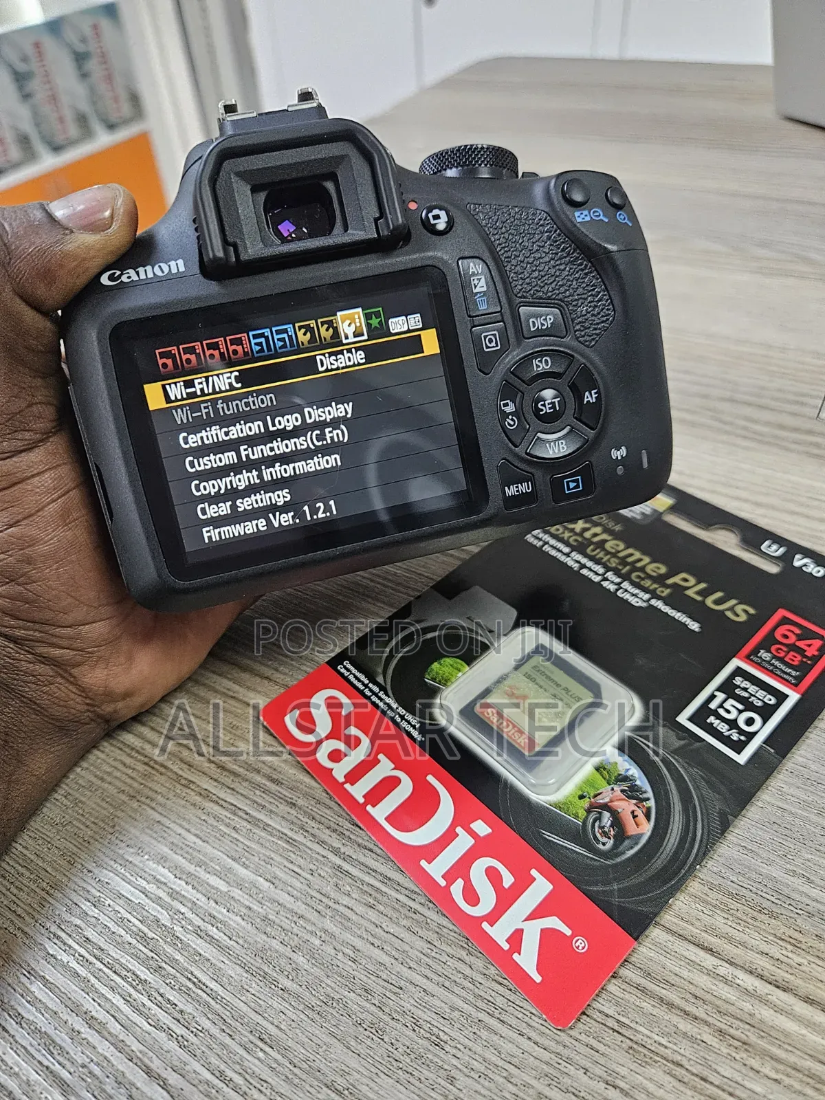 Canon Eos 2000d (Body) With 64gb Card