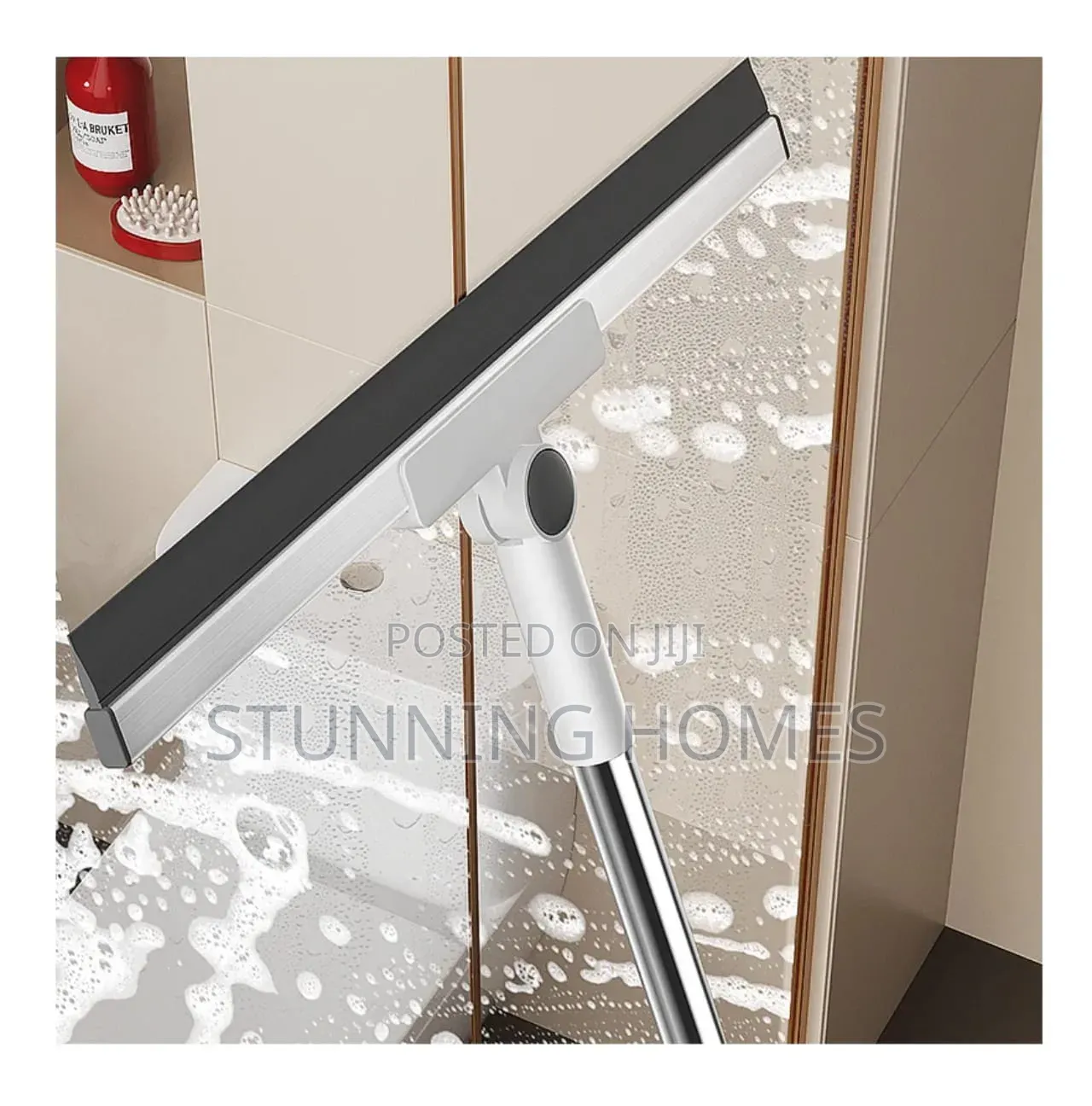 Telescopic Long Handle Window Squeegee Cleaner