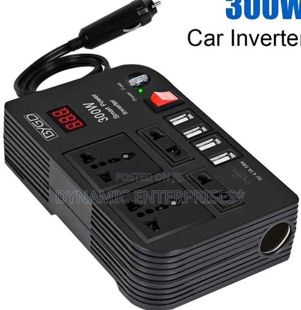 *300w Car Power Inverter Dc to Ac 12v to 220v With 4 Ac Ports