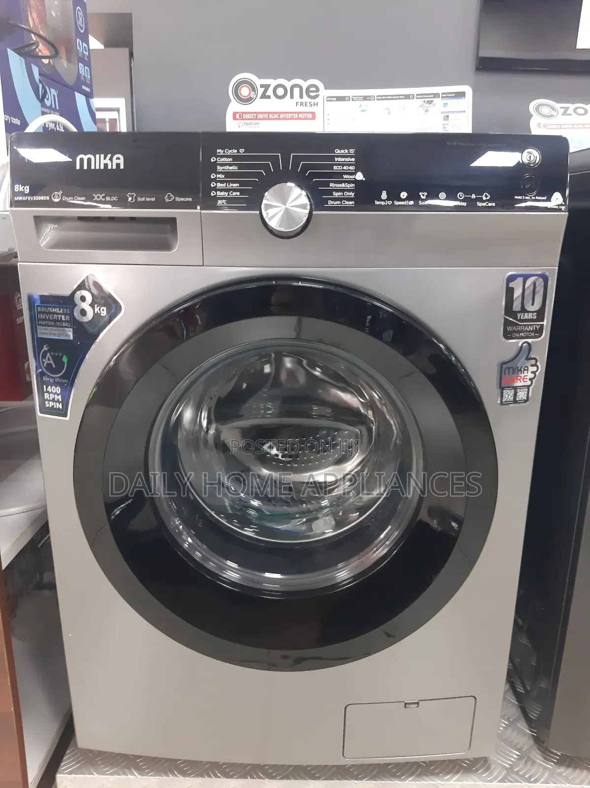 Mika 8kg Front Load Fully Automatic Washing Machine