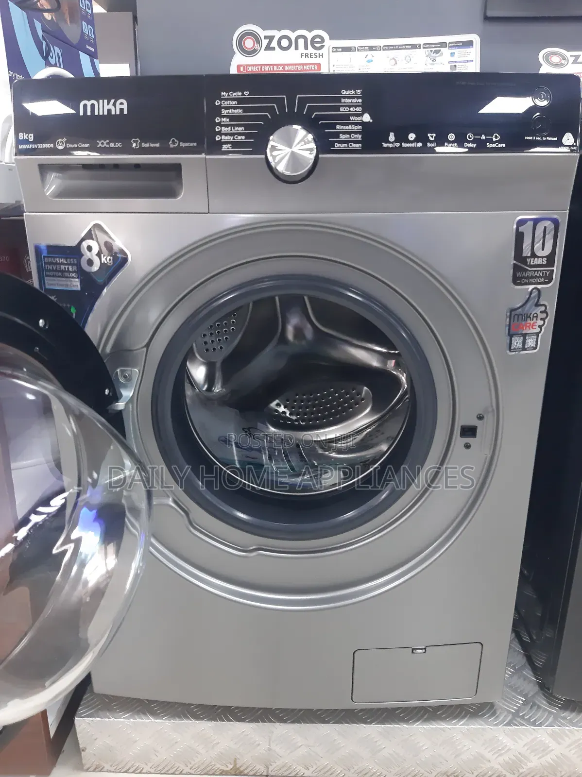 Mika 8kg Front Load Fully Automatic Washing Machine