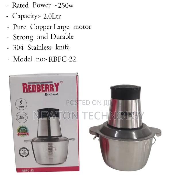Redberry Premium Range of Food Chopper RBFC - 22 [ 2 LTR ]