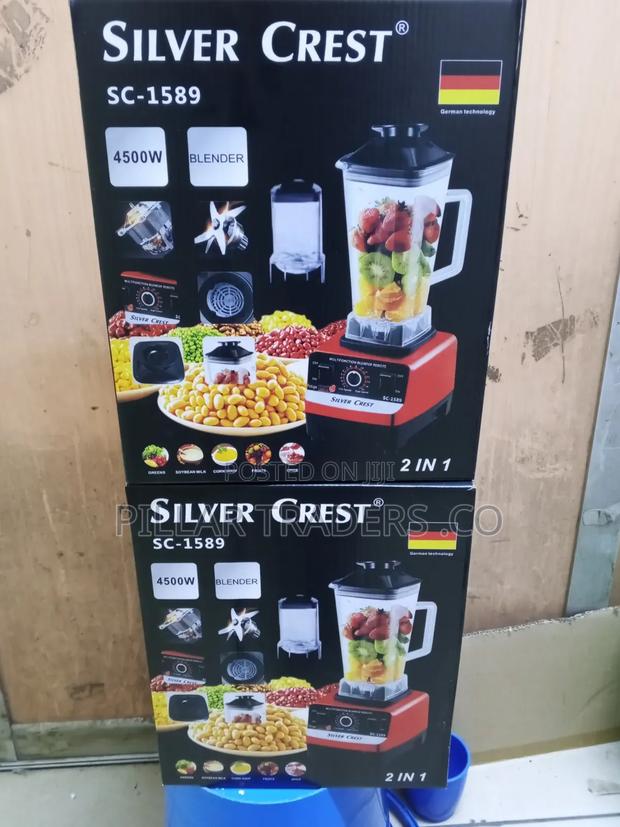 Silver Crest Sc-1589 Commercial Blender 2-in-1 – 4500w Heavy Duty
