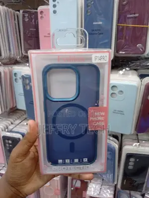iPhone 14 Pro Matte Blue Finish Fashion Protection Case