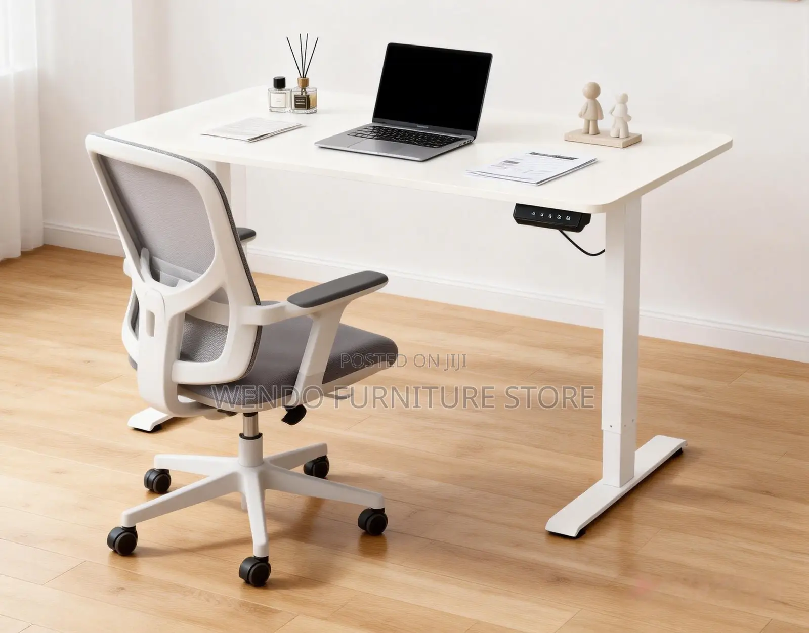 Office Desk; 1400mm Electric Ergonomic Home Office Study Desks
