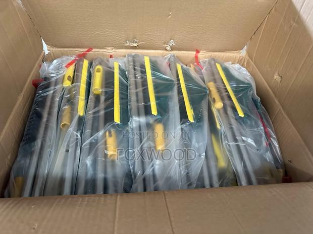 3-in-1 Floor Scrubbing v- Shaped Brush, Broom Squeegee - thumbnail 2