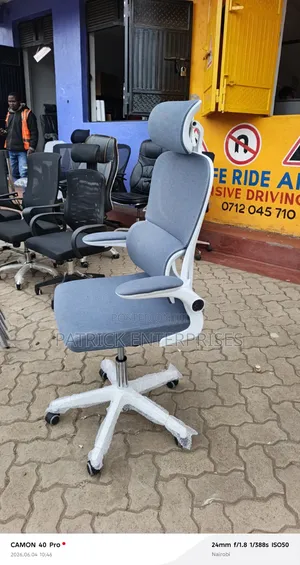 Executive Modern DBH Orthopedic Chair White-Gray