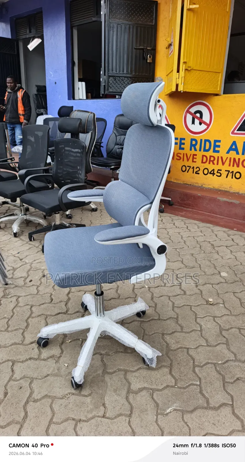 Executive Modern DBH Orthopedic Chair White-Gray
