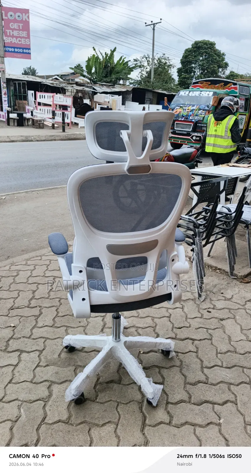 Executive Modern DBH Orthopedic Chair White-Gray