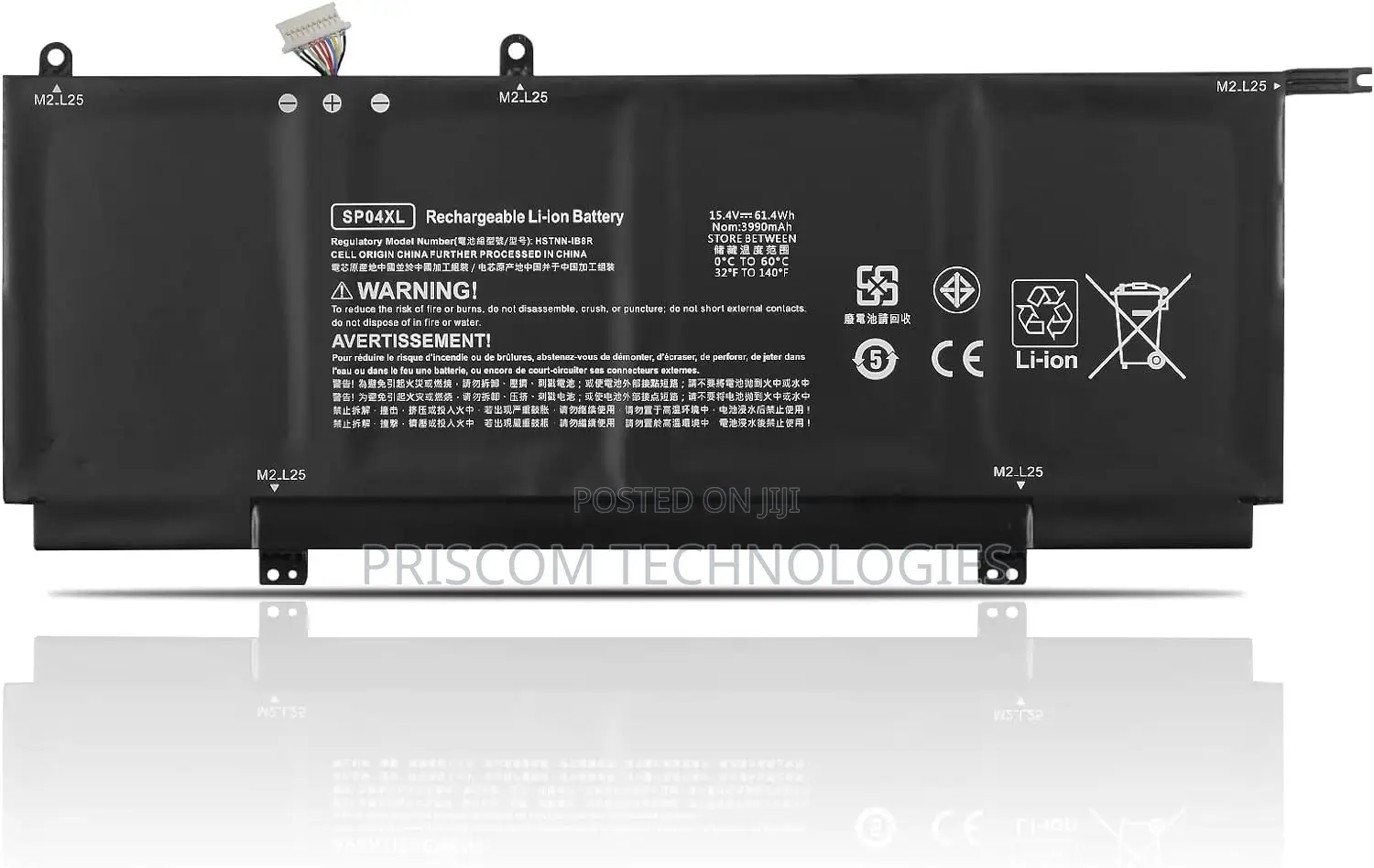 Hp Spectre X360 Sp04xl Battery 15.4v 61.4wh Black