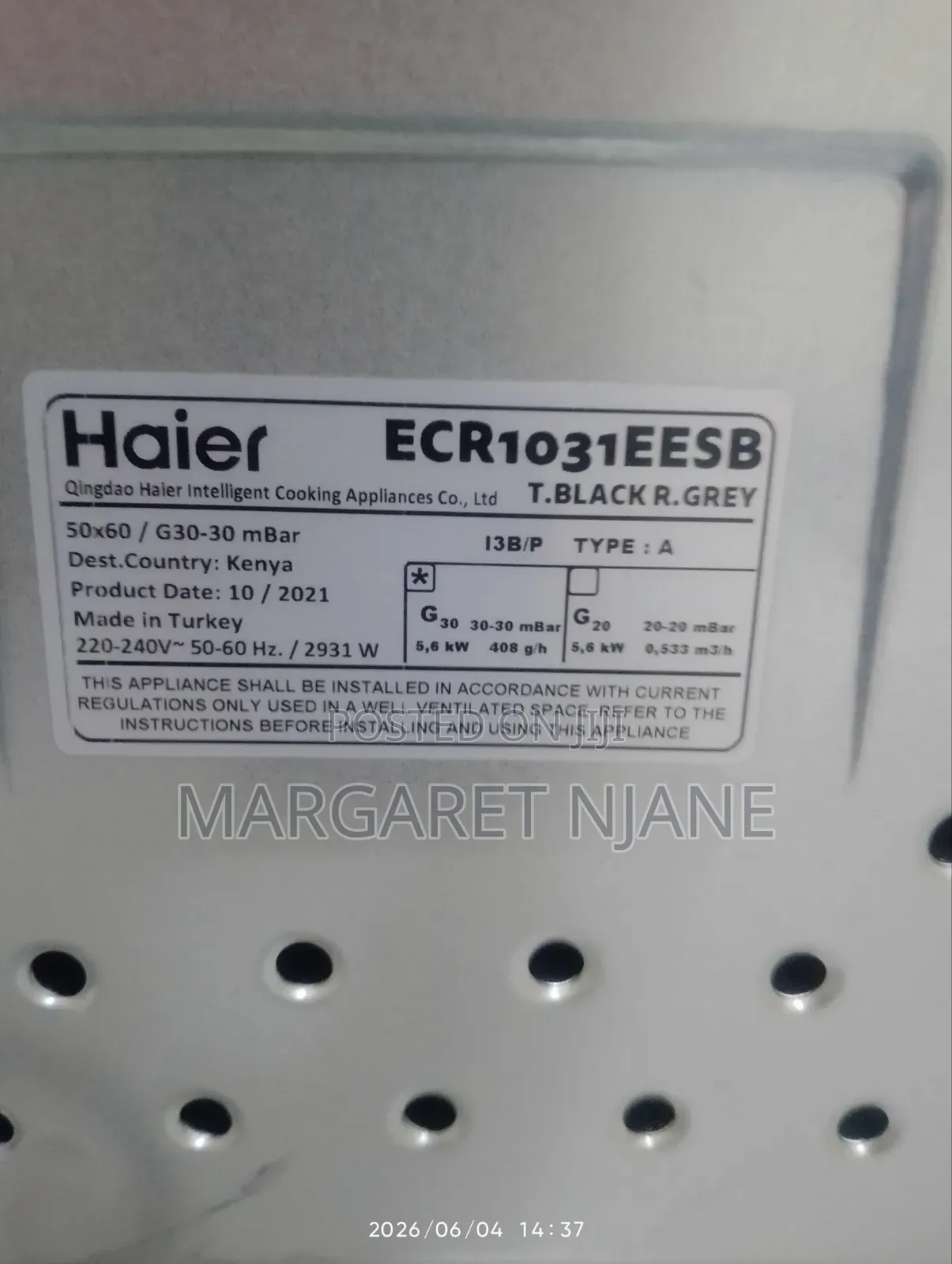 Haier Four Burner Cooker