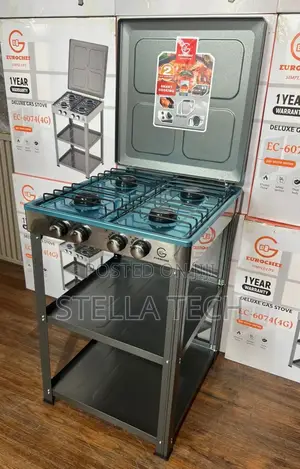 Eurochef Full Gas Standing Cooker With Shelves