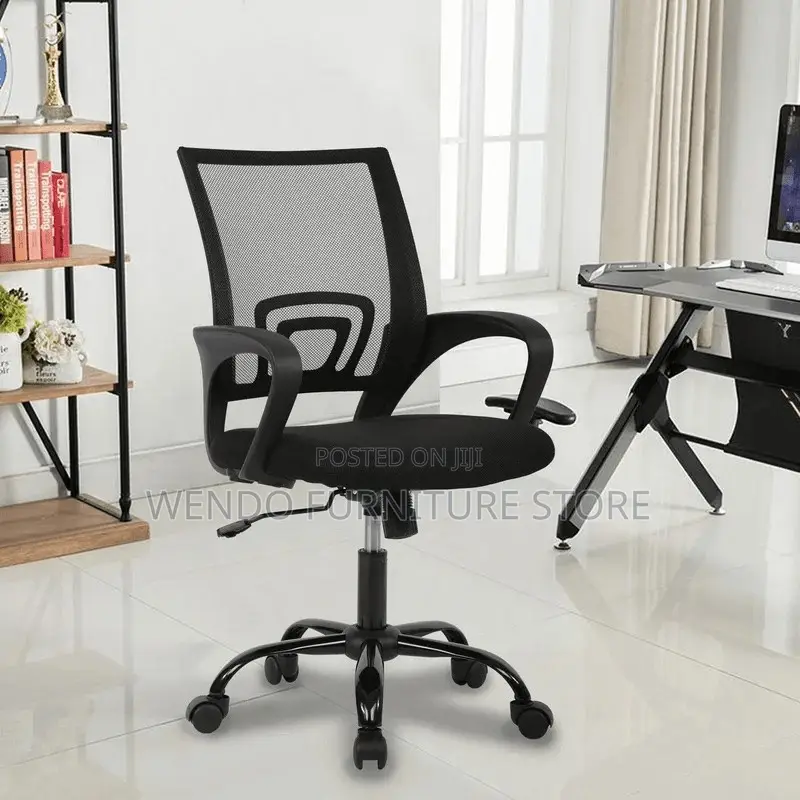 Office Chairs; Fabric Ergonomic Mid Back Mesh Chairs