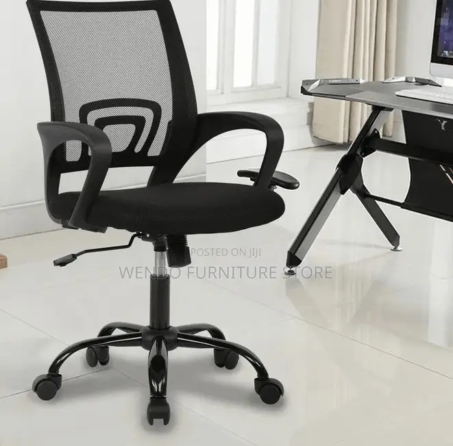 Office Chairs; Fabric Ergonomic Mid Back Mesh Chairs
