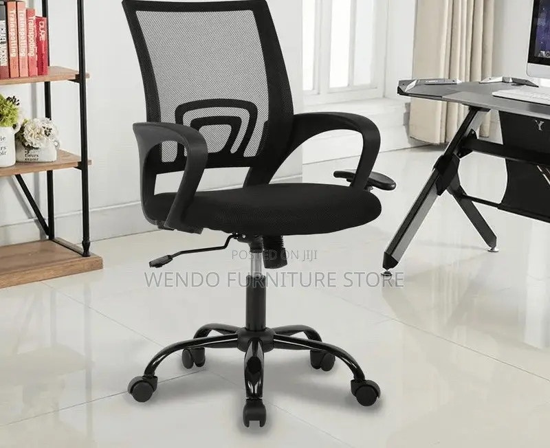 Office Chairs; Fabric Ergonomic Mid Back Mesh Chairs