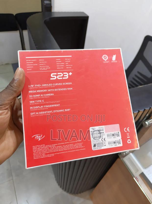 New Itel S23 Plus 256 GB Black - thumbnail 3