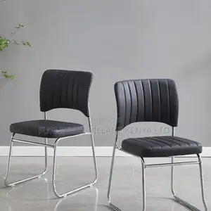 Black Leather Visitor Office Chair