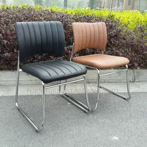 Black Leather Visitor Office Chair