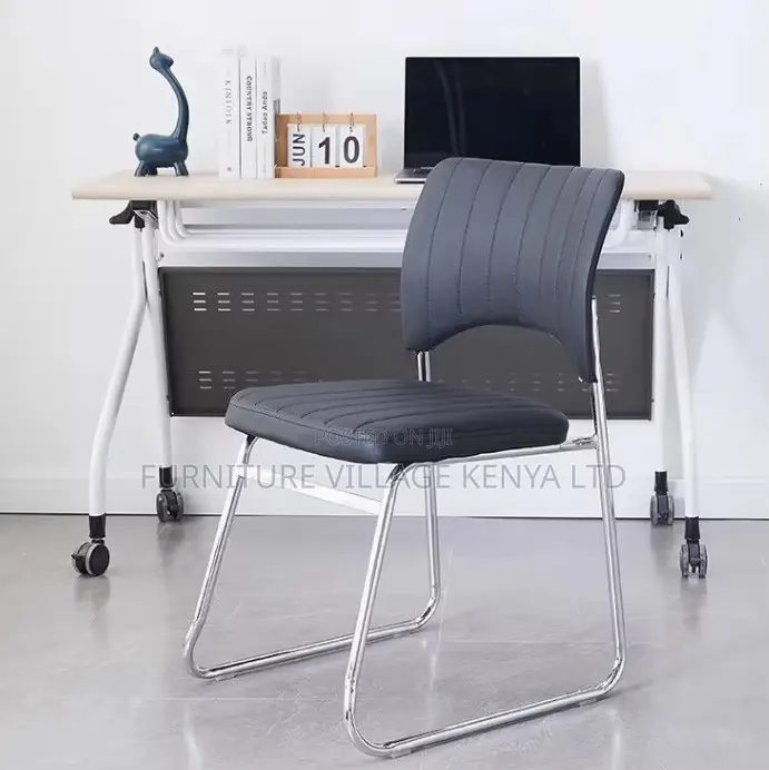 Black Leather Visitor Office Chair