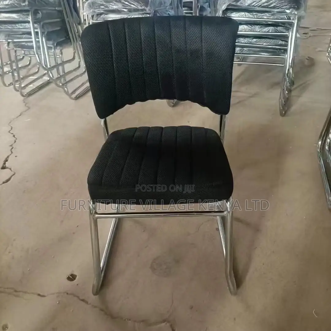 Black Leather Visitor Office Chair
