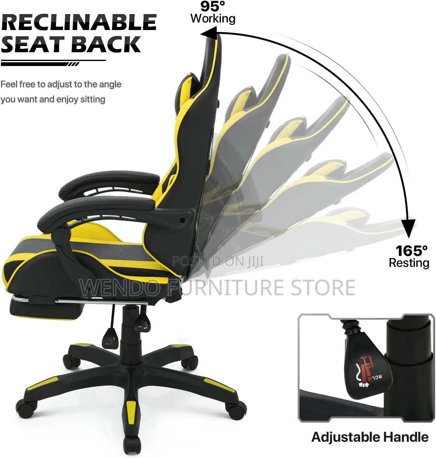 Office Chairs; Gaming Home Office Chairs With Fixed Arms