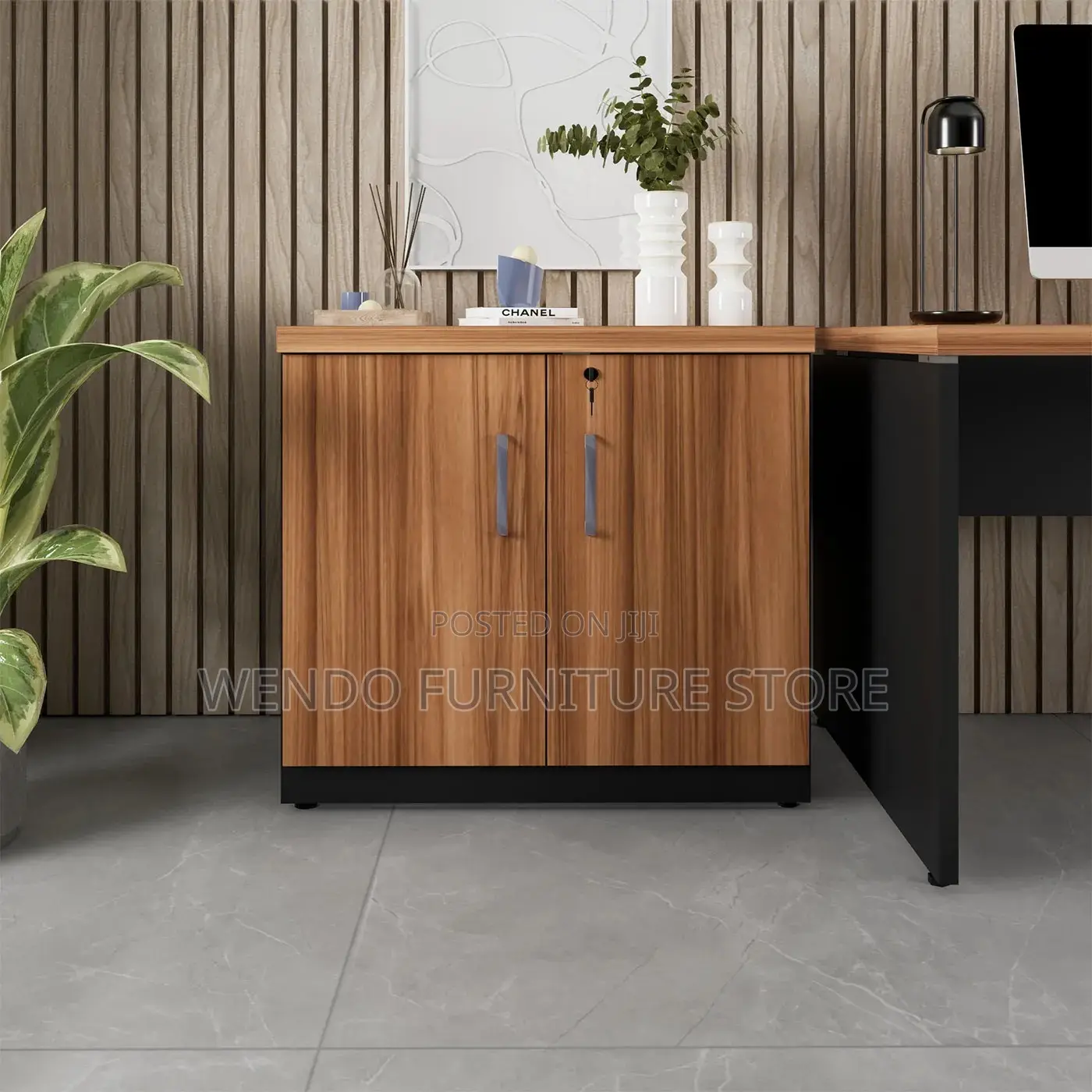 Office Cabinet; Wooden Home Office Filing Cabinet With Two Doors