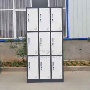 Office Cabinet; Steel 9 Drawered Office Storage Cabinet