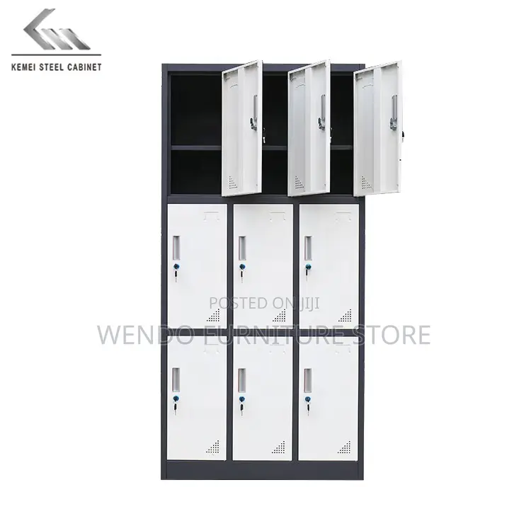 Office Cabinet; Steel 9 Drawered Office Storage Cabinet