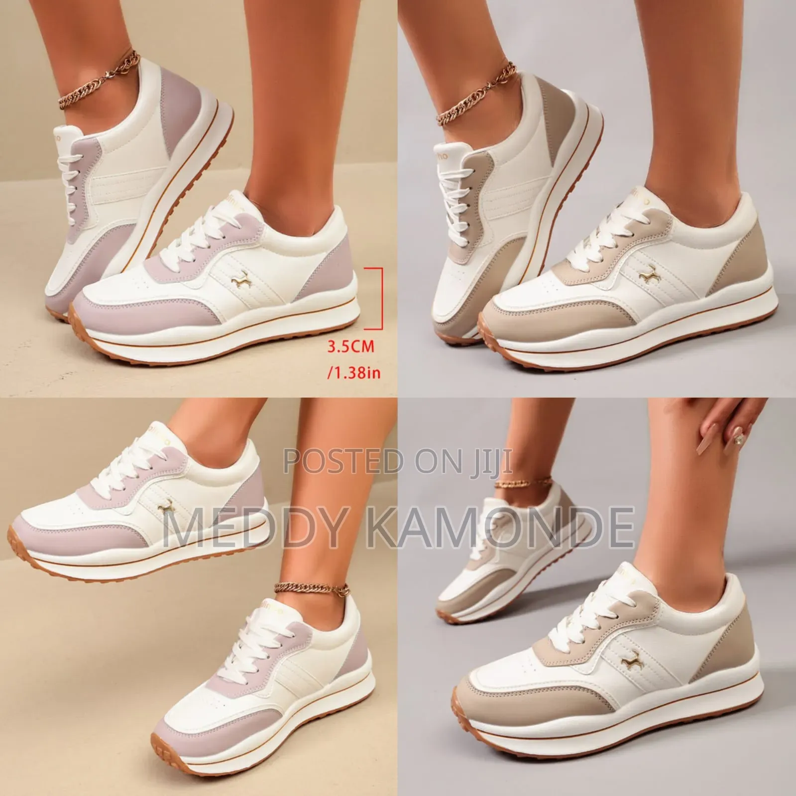 Ladies Two-Tone Sneakers