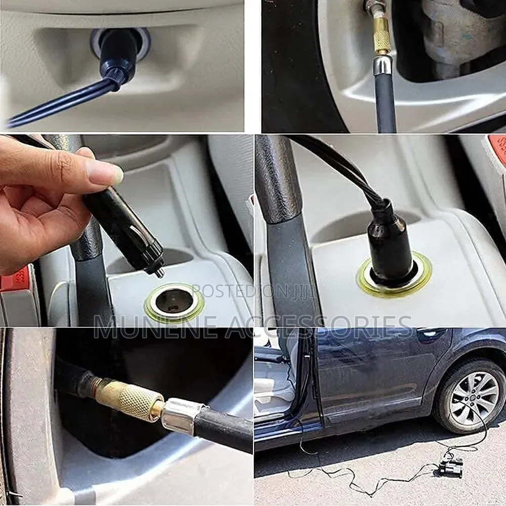 Electric Car Air Compressor Gauge 12v Tyre Inflator Air Pump 150 Psi