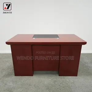 Office Desk; 1.2 Meter Executive Mahogany Red-Brown Desk