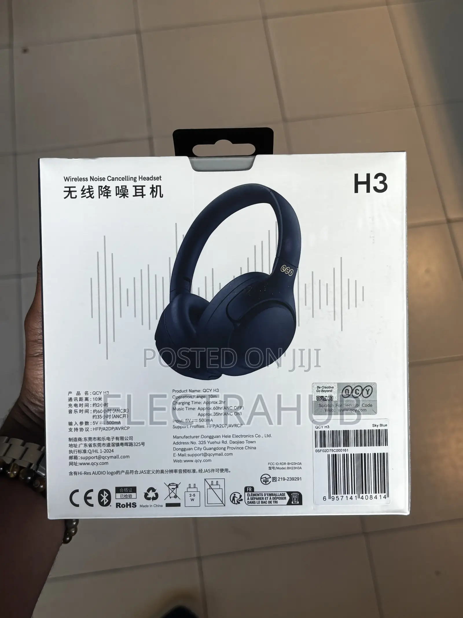 Qcy H3 Anc Headphone Brand New Sealed