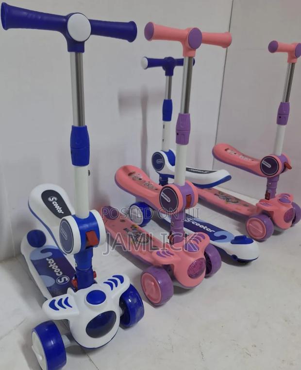 Adjustable Kids Scooter With Seat - Gn