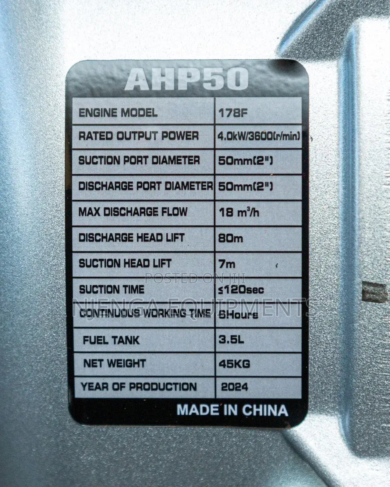 Aph50 Diesel-Powered High-Pressure Waterpump