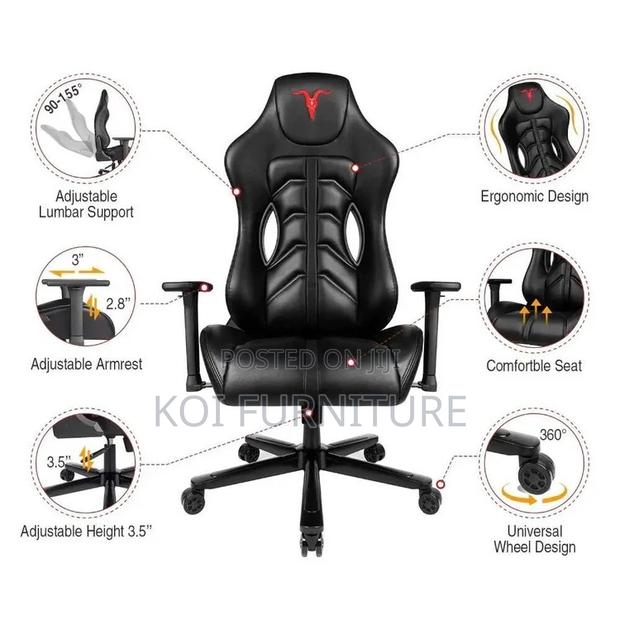 Office Chairs; Extreme Recliner Leather Studio Gaming Chairs - thumbnail 14