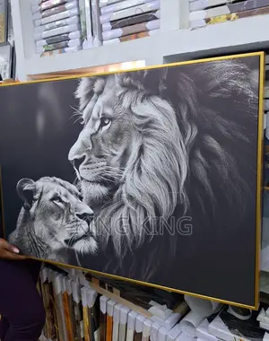 Lion Couple Wall Art