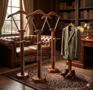 Hangers; Red-Brown Mahogany Home Office Coat Hangers