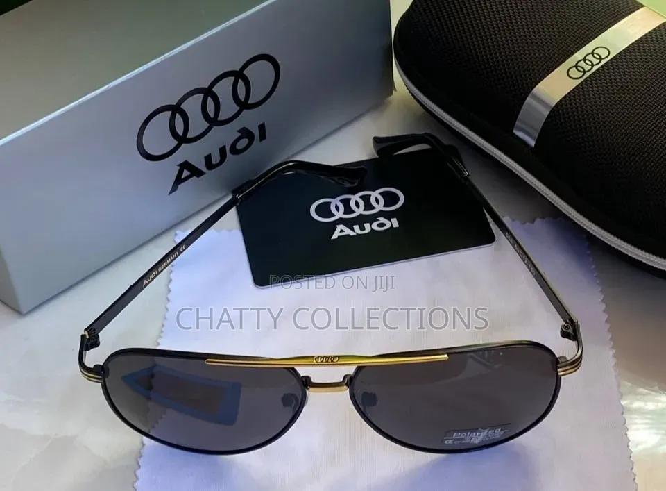 Black 100% Uv Protection Unisex Audi Designer Sunglasses
