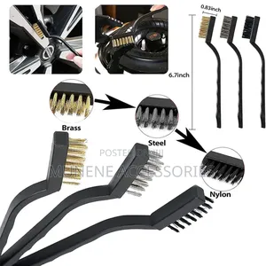 17pcs Car Wash Cleaning Kit Drill Clean Brush, Wire Brush, Carry Bag