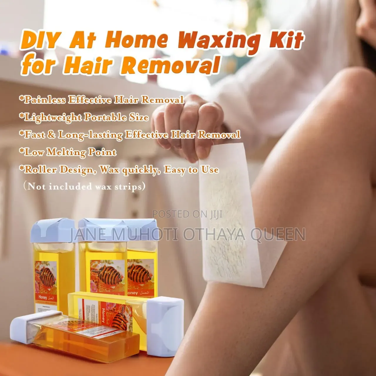 *Painless Roll-on Wax Depilatory Honey Aloe Vera Wax