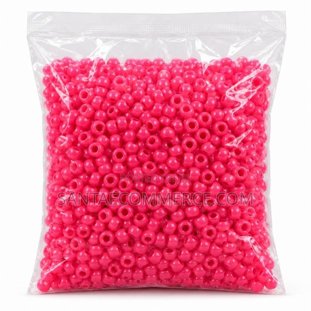 100 Pcs Red Pony Craft Beads - main view