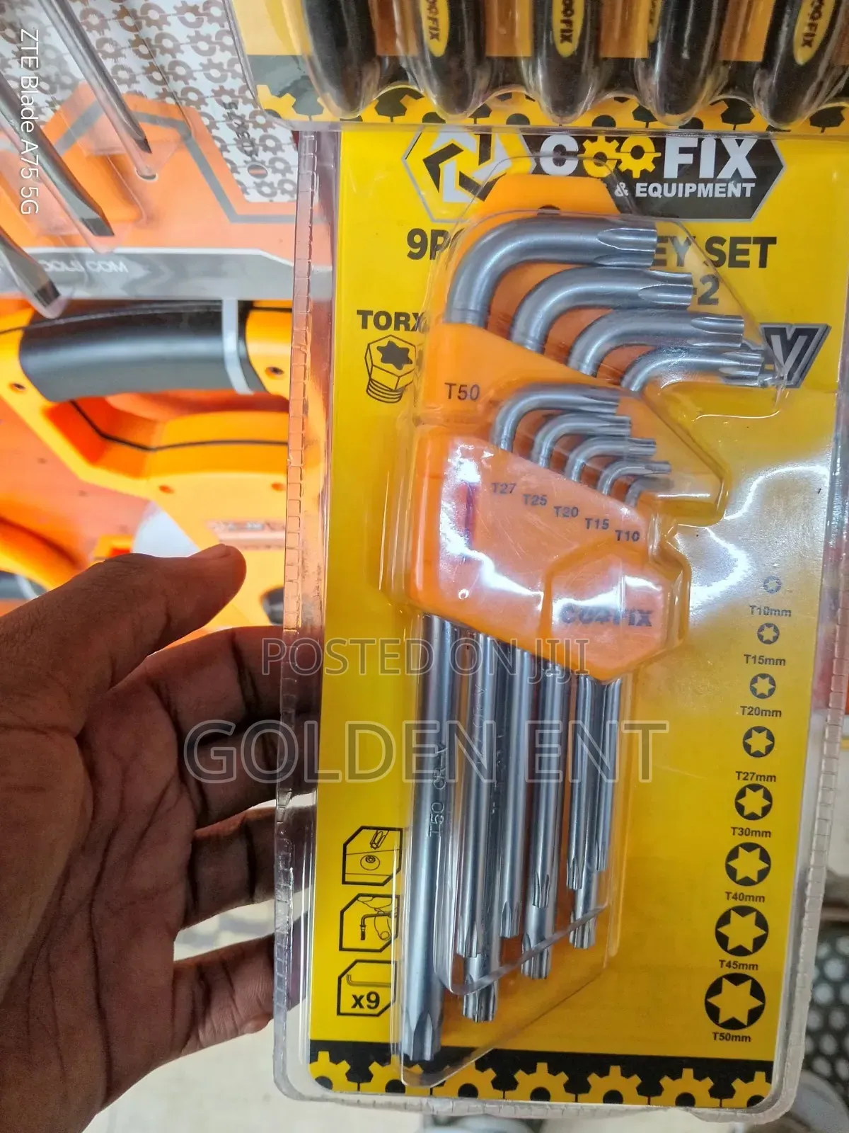 Coofix 9 Piece Allen Key/ Quality Allen Key