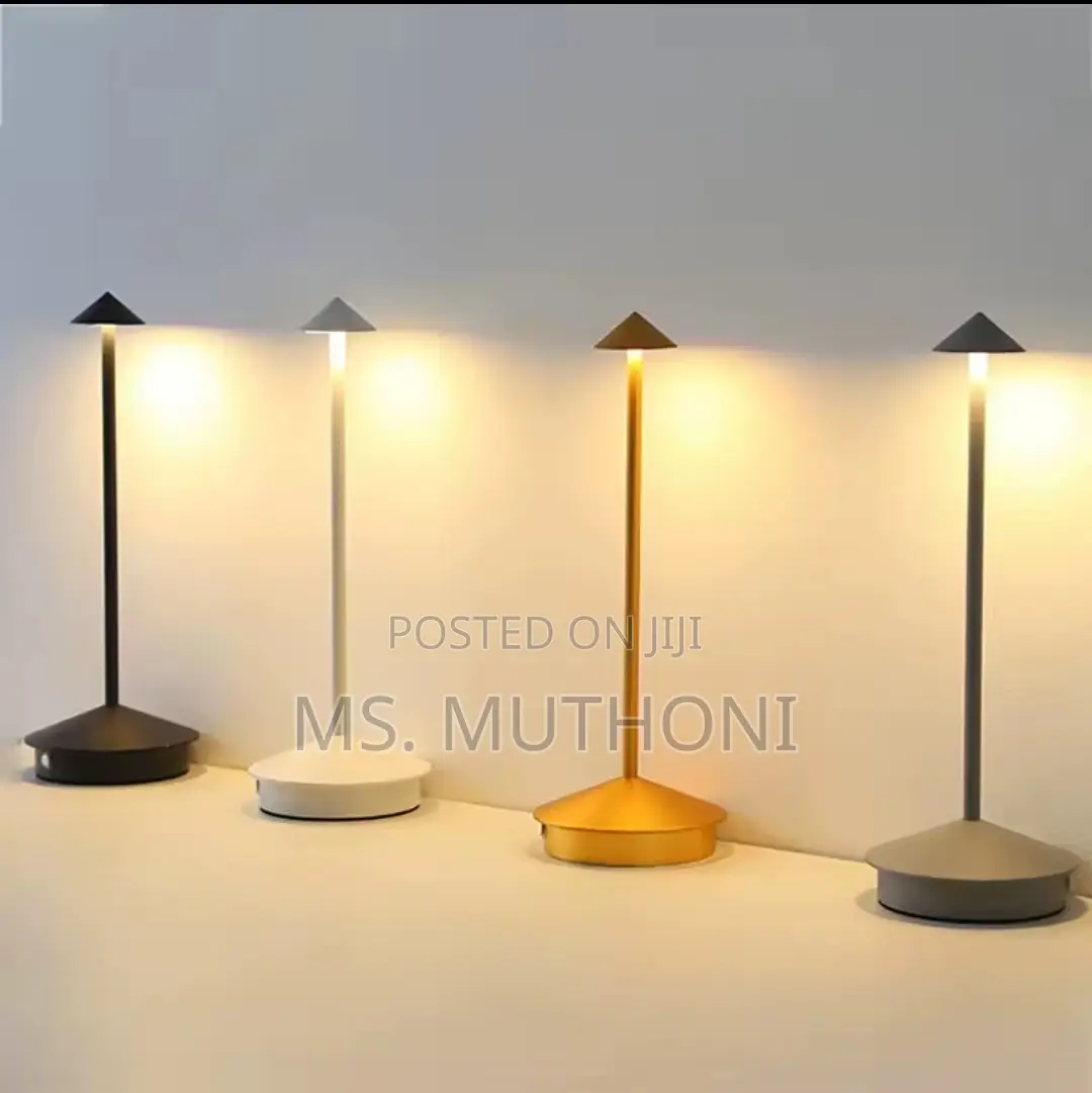 Modern Cordless Led Table Lamp Features Adjustable Brightness