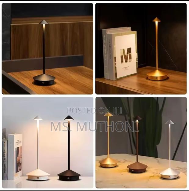 Modern Cordless Led Table Lamp Features Adjustable Brightness - thumbnail 4